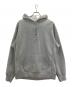 SUPREME（シュプリーム）の古着「Micro Logo Hooded Sweatshirt/マイクロロゴフーデッドスウェットシャツ」｜グレー