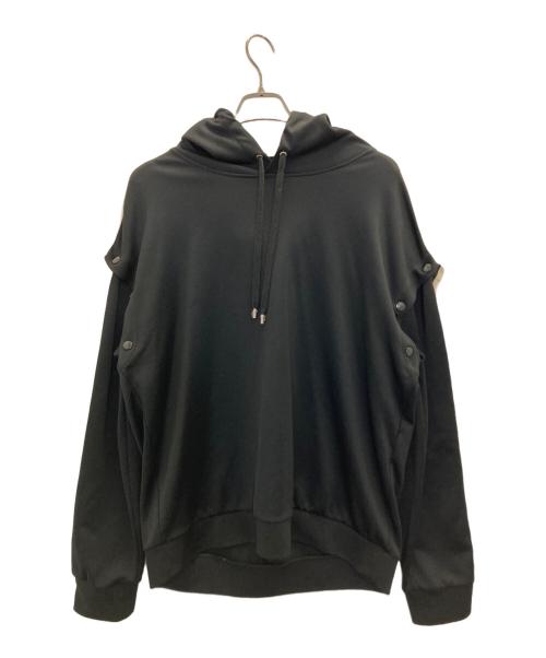 GUCCI（グッチ）GUCCI (グッチ) テクニカルジャージー アームチェンジ パーカー ブラック サイズ:Lの古着・服飾アイテム