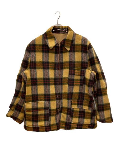 North country（ノースカントリー）North Country (ノースカントリー) リバーシブルチェックジャケット ブラウン サイズ:44の古着・服飾アイテム