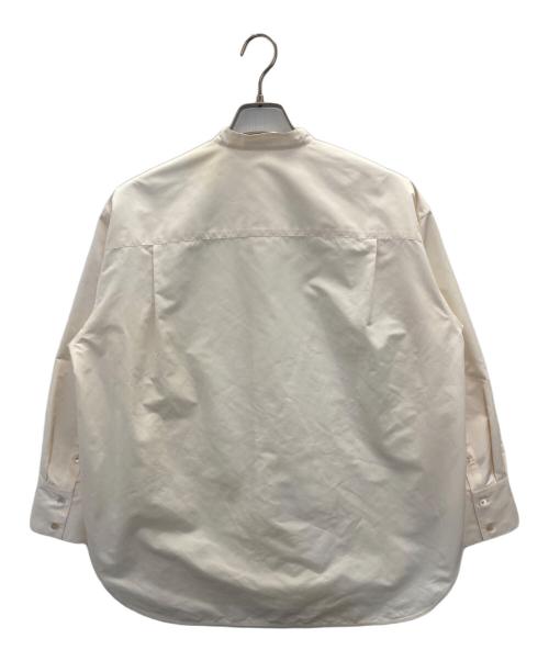 MACPHEE（マカフィー）MACPHEE (マカフィー) ポリエステルコットン バンドカラーシャツ アイボリー サイズ:36の古着・服飾アイテム