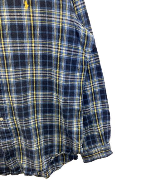 RALPH LAUREN（ラルフローレン）RALPH LAUREN (ラルフローレン) ボタンダウンネルシャツ ブルー サイズ:XLの古着・服飾アイテム
