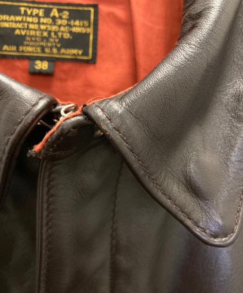 AVIREX（アヴィレックス）AVIREX (アヴィレックス) A-2 PLANE/FLIGHTJACKET ブラウン サイズ:38の古着・服飾アイテム