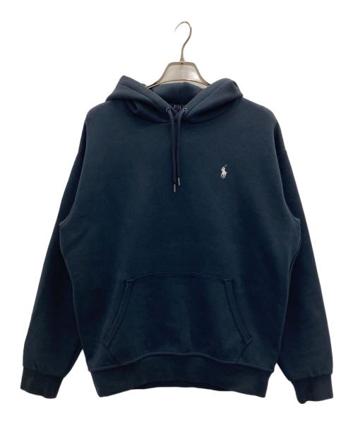 POLO RALPH LAUREN（ポロ・ラルフローレン）POLO RALPH LAUREN (ポロ・ラルフローレン) バックPOLOプリントフーディー ネイビー サイズ:Mの古着・服飾アイテム