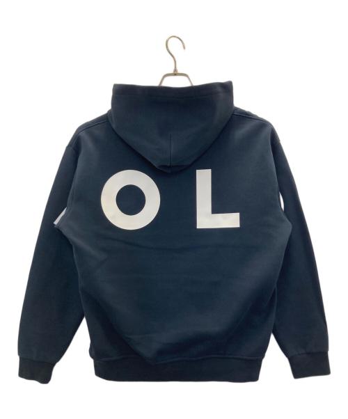 POLO RALPH LAUREN（ポロ・ラルフローレン）POLO RALPH LAUREN (ポロ・ラルフローレン) バックPOLOプリントフーディー ネイビー サイズ:Mの古着・服飾アイテム