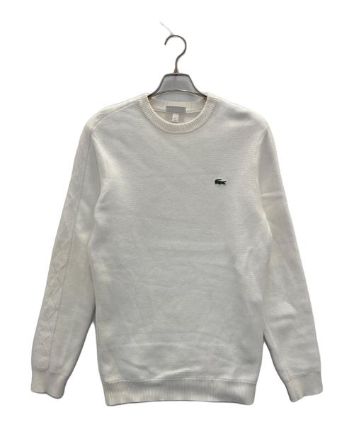 LACOSTE（ラコステ）LACOSTE (ラコステ) コットンニット ホワイト サイズ:FR4の古着・服飾アイテム