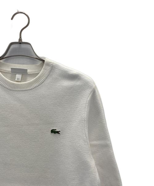 LACOSTE（ラコステ）LACOSTE (ラコステ) コットンニット ホワイト サイズ:FR4の古着・服飾アイテム