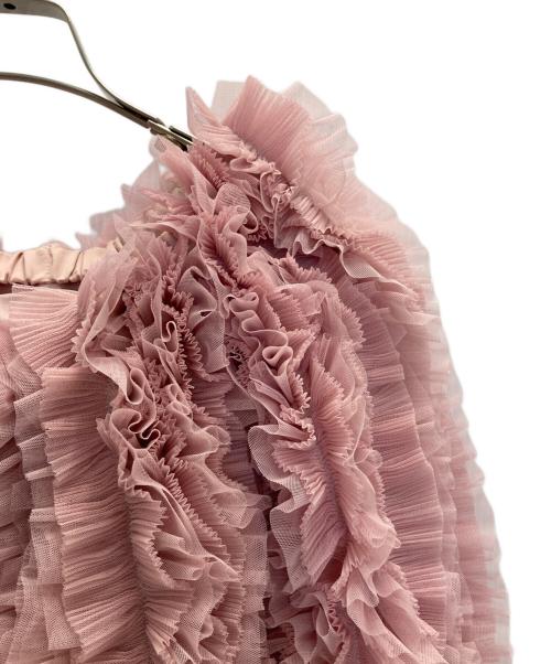 eimy istoire（エイミーイストワール）eimy istoire (エイミーイストワール) ボリュームチュールオフショルトップス ピンク サイズ:SIZE FREEの古着・服飾アイテム