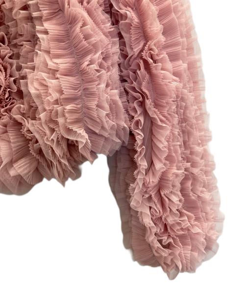 eimy istoire（エイミーイストワール）eimy istoire (エイミーイストワール) ボリュームチュールオフショルトップス ピンク サイズ:SIZE FREEの古着・服飾アイテム