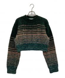 MURRAL（ミューラル）の古着「Gradation knit short sweater」｜グリーン