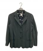 ISSEY MIYAKE WHITE LABELイッセイミヤケホワイトレーベル）の古着「裏地ドットプリーツジャケット」｜グレー