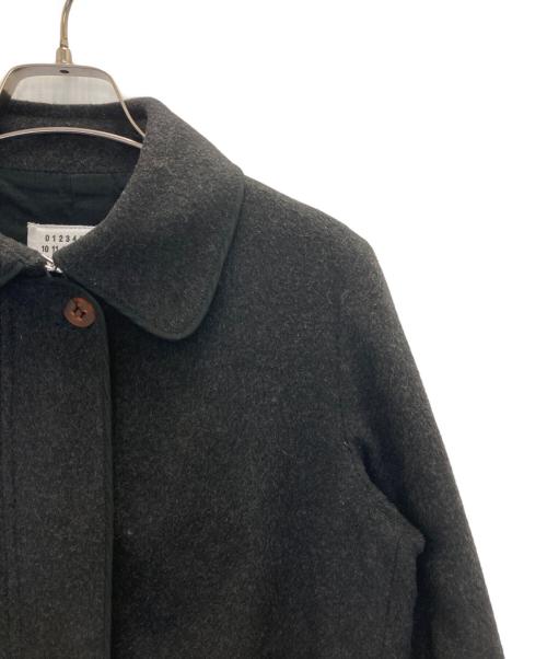 MM6 Maison Margiela（エムエムシックスメゾンマルジェラ）MM6 Maison Margiela (エムエムシックスメゾンマルジェラ) ジップウールステンカラーコート ネイビー サイズ:36の古着・服飾アイテム