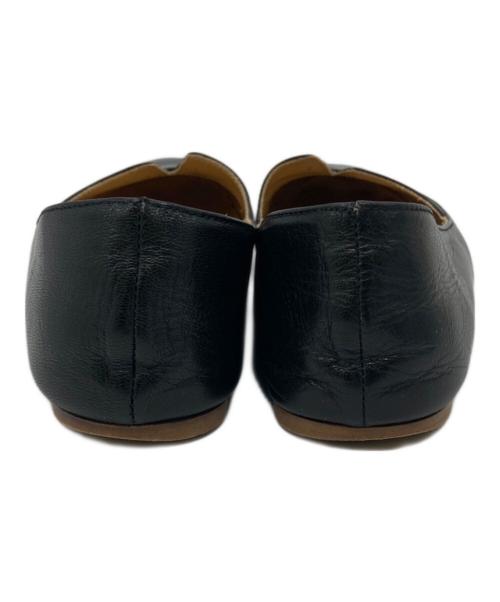 MM6 Maison Margiela（エムエムシックスメゾンマルジェラ）MM6 Maison Margiela (エムエムシックスメゾンマルジェラ) レザー バレエシューズ サイズ:SIZE 36の古着・服飾アイテム