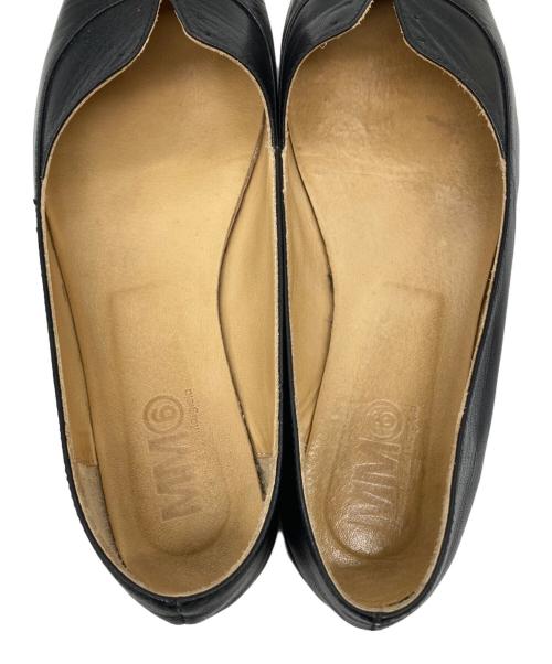 MM6 Maison Margiela（エムエムシックスメゾンマルジェラ）MM6 Maison Margiela (エムエムシックスメゾンマルジェラ) レザー バレエシューズ サイズ:SIZE 36の古着・服飾アイテム