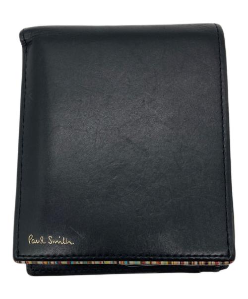 PAUL SMITH（ポールスミス）Paul Smith (ポールスミス) 2つ折り財布 ブラックの古着・服飾アイテム