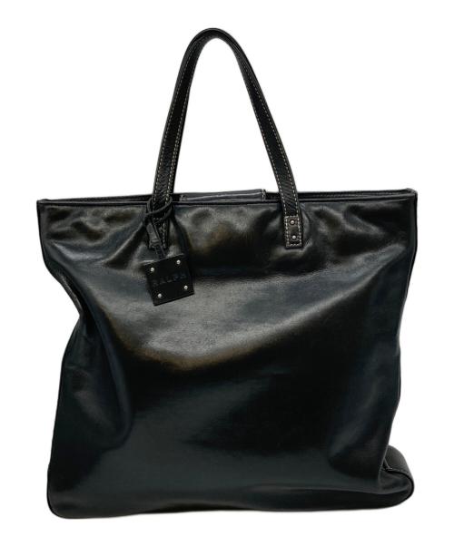 RALPH LAUREN（ラルフローレン）RALPH LAUREN (ラルフローレン) スタッズスクエアトートバッグ ブラックの古着・服飾アイテム