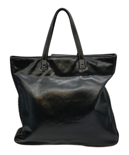 RALPH LAUREN（ラルフローレン）RALPH LAUREN (ラルフローレン) スタッズスクエアトートバッグ ブラックの古着・服飾アイテム