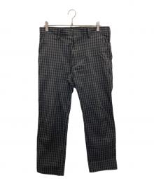 WACKO MARIA（ワコマリア）の古着「チェクパンツ」｜ブラック