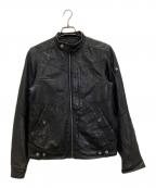 G-STAR RAWジースターロゥ）の古着「シングルライダースジャケット」｜ブラック
