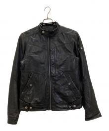 G-STAR RAW（ジースターロゥ）の古着「シングルライダースジャケット」｜ブラック