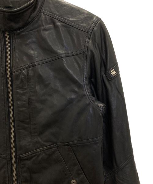 G-STAR RAW（ジースターロゥ）G-STAR RAW (ジースターロゥ) シングルライダースジャケット ブラック サイズ:XSの古着・服飾アイテム