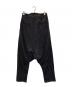 sulvam (サルバム) サルエルストライプパンツ ブラック×パープル サイズ:S：10000円