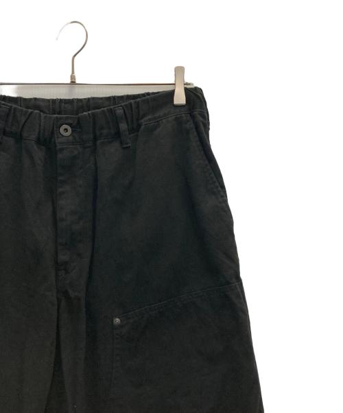 BLACK Scandal Yohji Yamamoto（ブラックスキャンダルヨウジヤマモト）BLACK Scandal Yohji Yamamoto (ブラックスキャンダルヨウジヤマモト) KATSURAGI DOUBLE KNEE WORK PANTS ブラック サイズ:2の古着・服飾アイテム