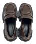 中古・古着 CHARLES & KEITH (チャールズアンドキース) チャンキーソールペニーローファー ブラウン サイズ:23.5：5000円