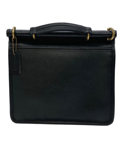COACH（コーチ）COACH (コーチ) フラップターンロックショルダーバッグ ブラックの古着・服飾アイテム