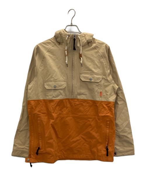 POLeR（ポーラー）POLeR (ポーラー) アノラックパーカー ベージュ×オレンジ サイズ:サイズ表記無しの古着・服飾アイテム