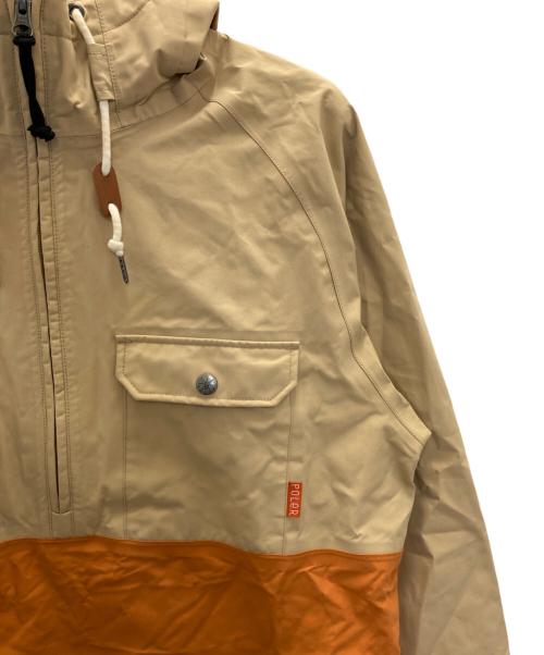 POLeR（ポーラー）POLeR (ポーラー) アノラックパーカー ベージュ×オレンジ サイズ:サイズ表記無しの古着・服飾アイテム