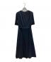 23区 (ニジュウサンク) 【洗える】プレーンストレッチタフタ フレア ワンピース ネイビー サイズ:38：10000円