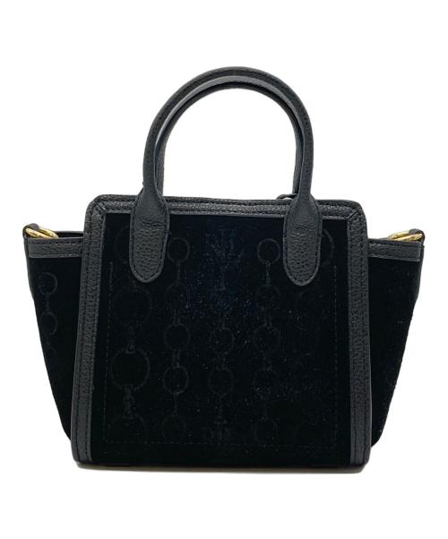 LAUREN RALPH LAUREN（ローレンラルフローレン）LAUREN RALPH LAUREN (ローレンラルフローレン) 2WAYバッグ ブラックの古着・服飾アイテム