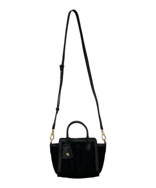 LAUREN RALPH LAUREN（ローレンラルフローレン）LAUREN RALPH LAUREN (ローレンラルフローレン) 2WAYバッグ ブラックの古着・服飾アイテム