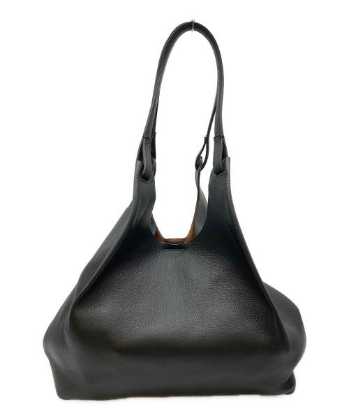 GIANNI CHIARINI（ジャンニ キアリーニ）GIANNI CHIARINI (ジャンニ キアリーニ) レザートートバッグ ブラックの古着・服飾アイテム