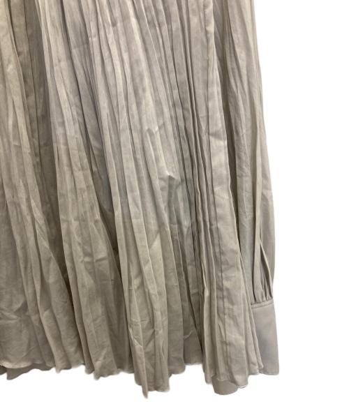 Whim Gazette（ウィムガゼット）Whim Gazette (ウィムガゼット) コットンシルクテシボリブラウス グレー サイズ:SIZE FREEの古着・服飾アイテム