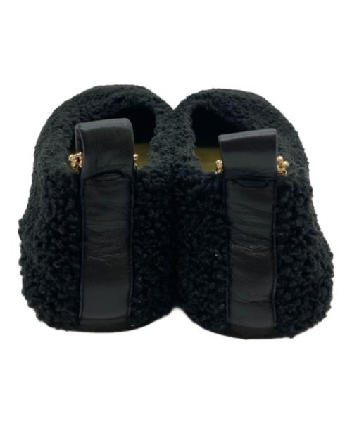 MARIA LUCA（マリア ルカ）MARIA LUCA (マリア ルカ) ボアバレエパンプス ブラック サイズ:37の古着・服飾アイテム