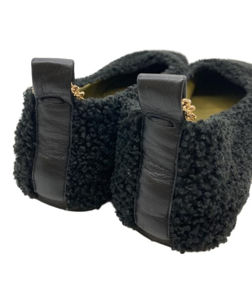 MARIA LUCA（マリア ルカ）MARIA LUCA (マリア ルカ) ボアバレエパンプス ブラック サイズ:37の古着・服飾アイテム