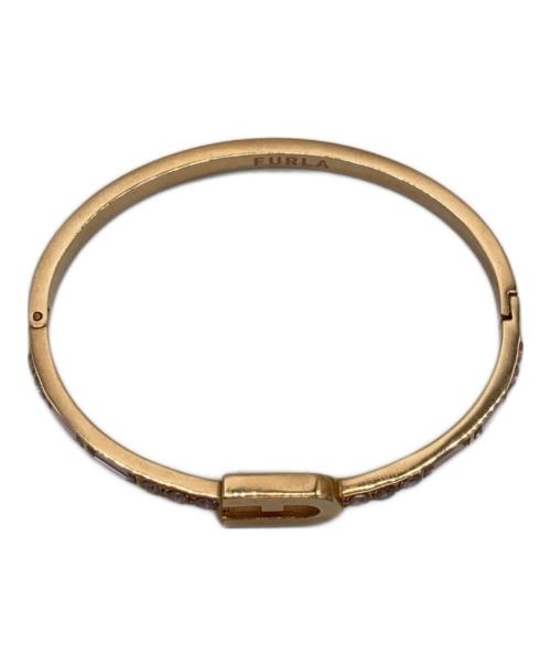 FURLA（フルラ）FURLA (フルラ) バングル ゴールド×ピンクの古着・服飾アイテム