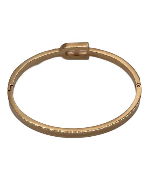 FURLA（フルラ）FURLA (フルラ) バングル ゴールド×ピンクの古着・服飾アイテム