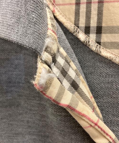 BURBERRY LONDON（バーバリーロンドン）BURBERRY LONDON (バーバリーロンドン) L/Sポロシャツ グレー サイズ:Mの古着・服飾アイテム
