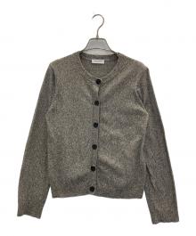 BEAUTY&YOUTH（ビューティーアンドユース）の古着「コットンメランジクルーネックカーディガン」｜グレー