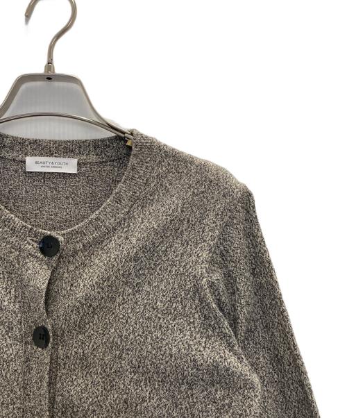 BEAUTY&YOUTH（ビューティーアンドユース）BEAUTY&YOUTH (ビューティーアンドユース) コットンメランジクルーネックカーディガン グレー サイズ:FREEの古着・服飾アイテム