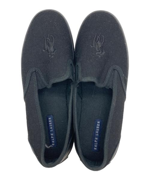 RALPH LAUREN（ラルフローレン）RALPH LAUREN (ラルフローレン) スリッポン ブラック サイズ:24㎝の古着・服飾アイテム