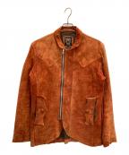 Schottショット）の古着「スエードジャケット」｜オレンジ