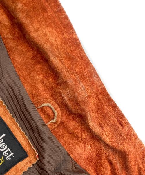 Schott（ショット）Schott (ショット) スエードジャケット オレンジ サイズ:Mの古着・服飾アイテム