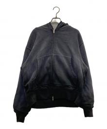 JOURNAL STANDARD relume（ジャーナルスタンダード レリューム）の古着「ダブルフェイス ワッフル ジップパーカージップパーカー」｜ネイビー