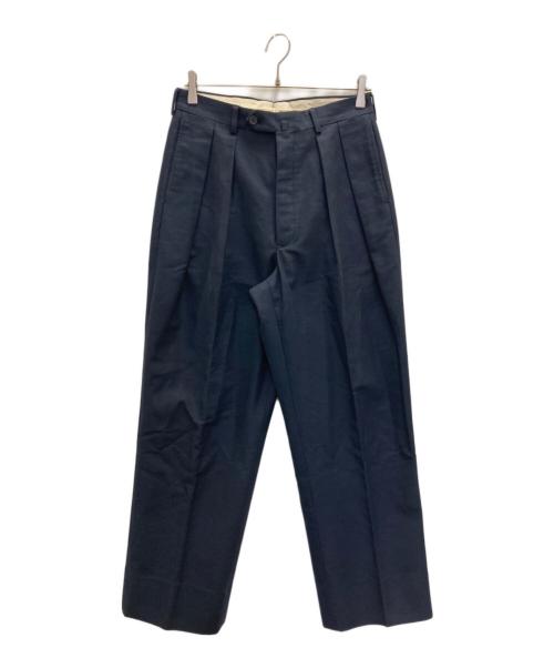 NEAT（ニート）NEAT (ニート) タックパンツ ネイビー サイズ:38の古着・服飾アイテム