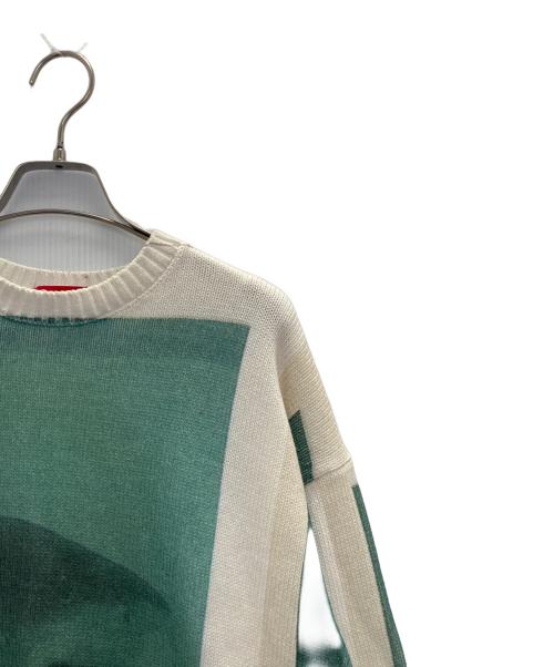 SUPREME（シュプリーム）Supreme (シュプリーム) 25SS Damien Hirst Sweater ホワイト×グリーン サイズ:Mの古着・服飾アイテム