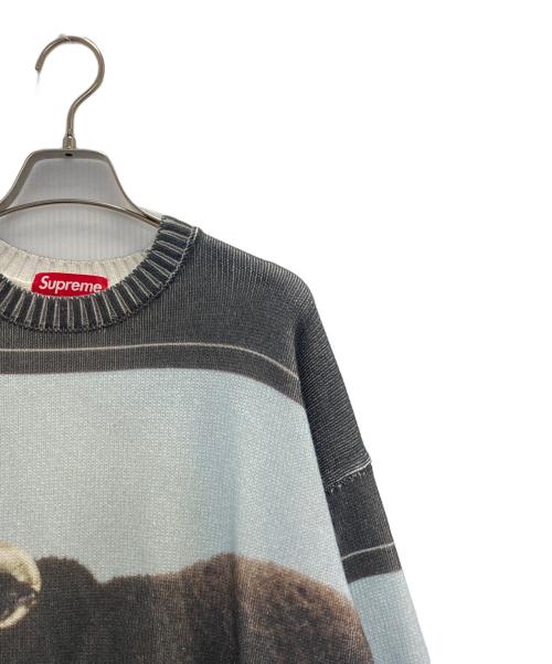 SUPREME（シュプリーム）Supreme (シュプリーム) 25SS Damien Hirst Sweater ブラック×ブルー サイズ:Ｍの古着・服飾アイテム