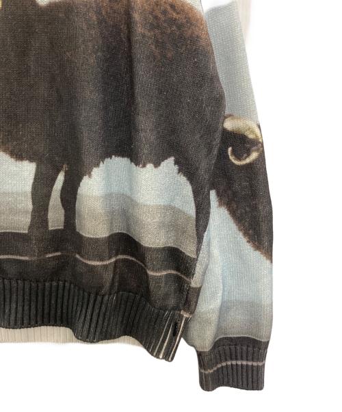 SUPREME（シュプリーム）Supreme (シュプリーム) 25SS Damien Hirst Sweater ブラック×ブルー サイズ:Ｍの古着・服飾アイテム